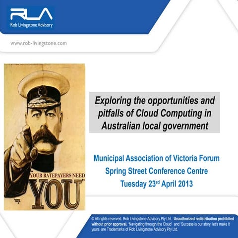 Exploring the opportunities and pitfalls of Cloud Computing in Australian loc...