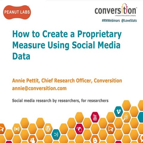 How to Create a Proprietary Measure Using Social Media Data