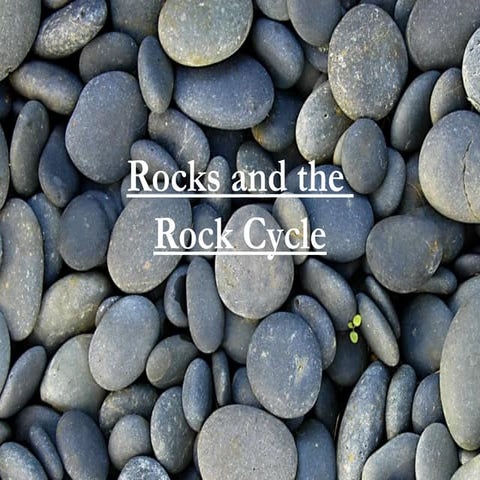 Rocks and the rock cycle