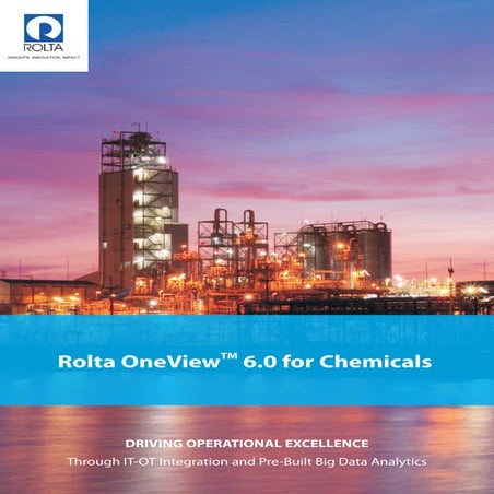 Rolta OneView 6.0 for Chemicals - Driving Operational Excellence