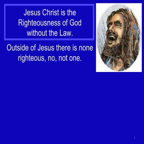 Romans 3a God's Righteousness Without the Law