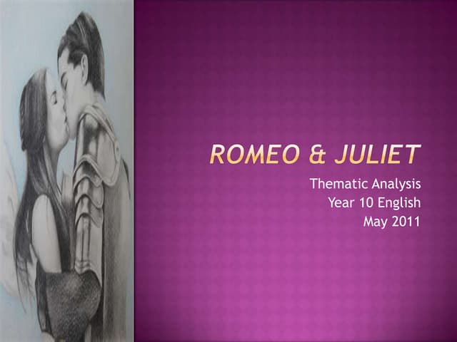Romeo & juliet themes lesson