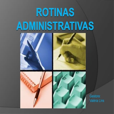 Rotinas administrativas