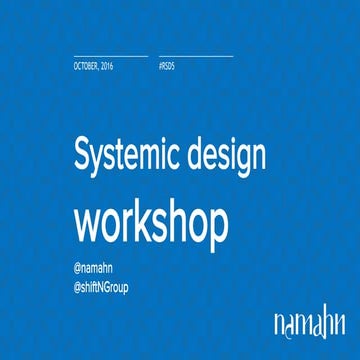 Towards a Systemic Design Toolkit