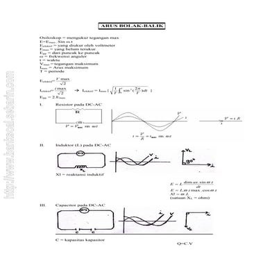 Rumus arus bolak balik
