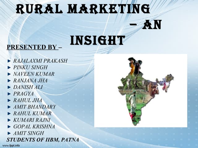 Rural marketing ppt