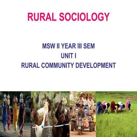 Rural sociology
