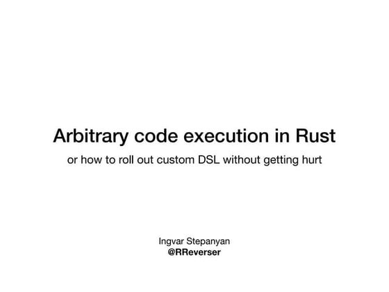 Building fast interpreters in Rust
