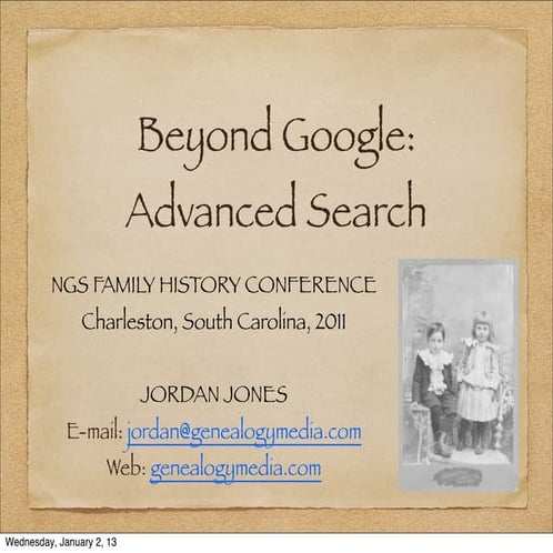 Beyond Google: Advanced Search
