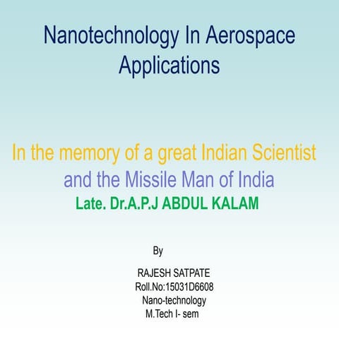 nanotechnology in-aerospace_applications