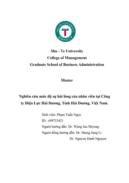 Sự hài lòng công việc người lao động