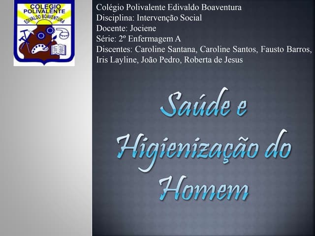 Saúde e higienização do homem