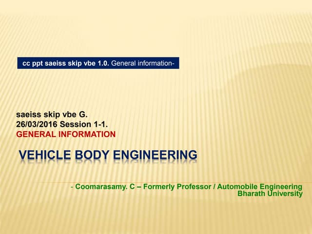  vbe cc ppt general information - saeiss skip