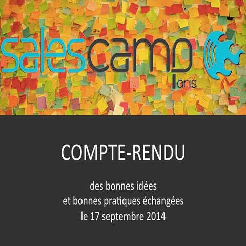 Compte-Rendu du 3e SalesCamp