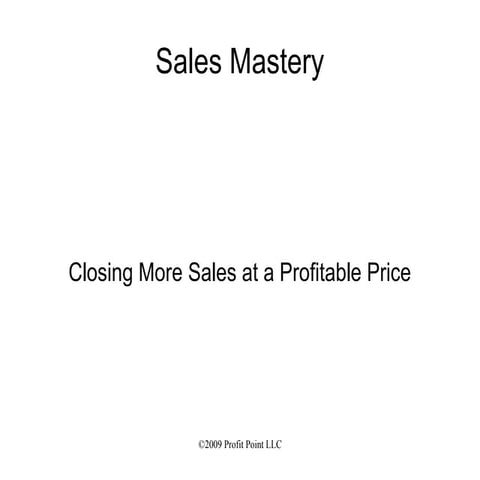 Sales Presentation - Kevin Nott