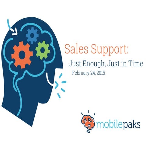 Sales Support Just Enough, Just in Time | MobilePaks