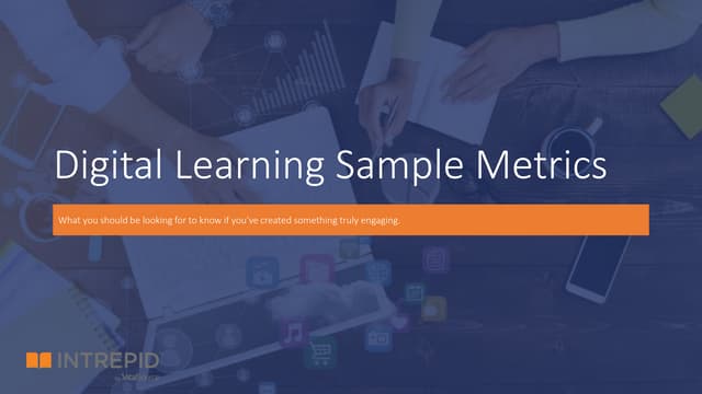Digital Learning Sample Metrics