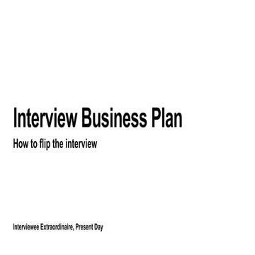 Sample Five Slide Interview Business Plan.pptx