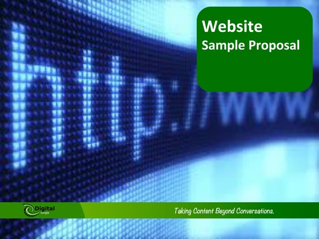Sample Website Proposal Presentation