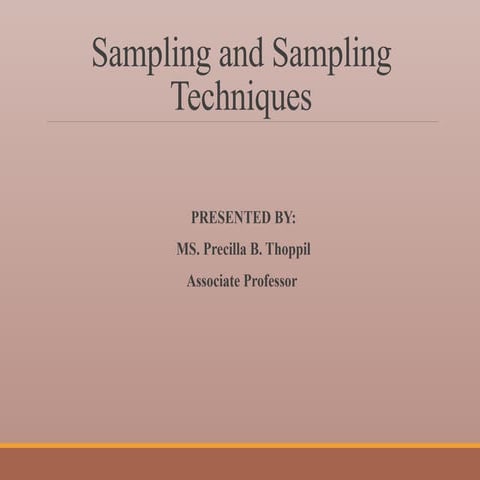 Sampling and Sampling Techniques Presentation.pptx
