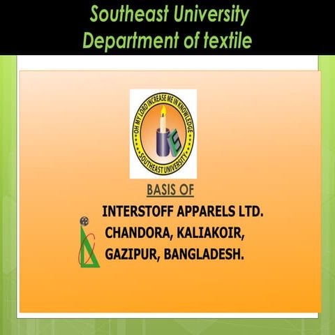 INTERSTOFF APPARELS LTD