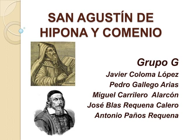 San agustín y comenio