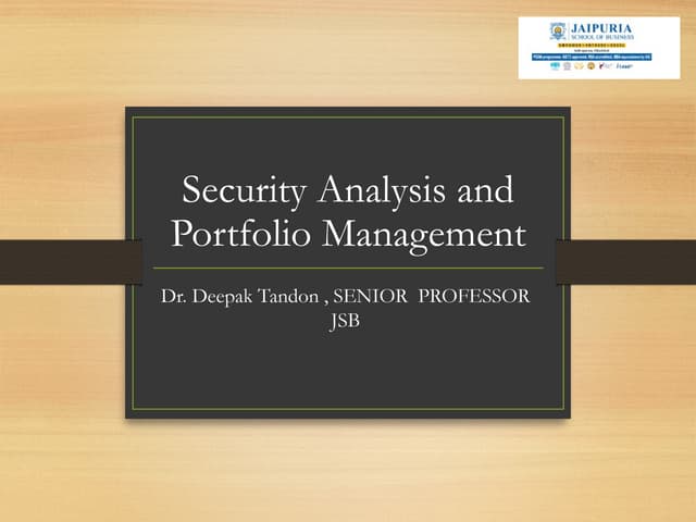sapm zero session  will help the students  an overview of markets