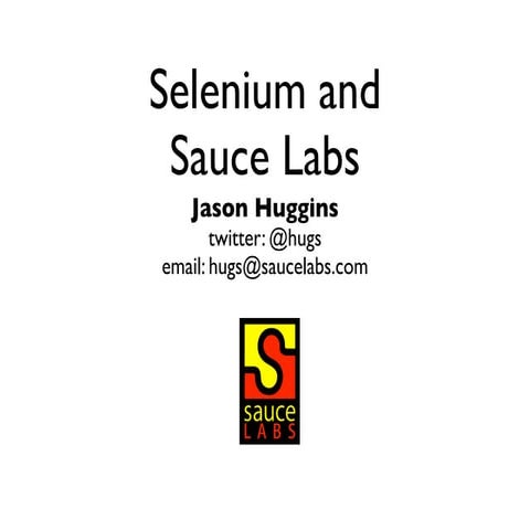 Selenium and Sauce Labs