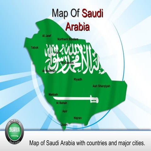 Saudi Arabia Powerpoint Map Template