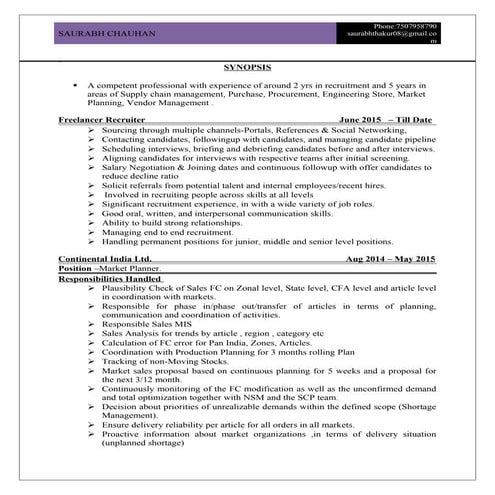 Saurabh Freelancer Recruiter