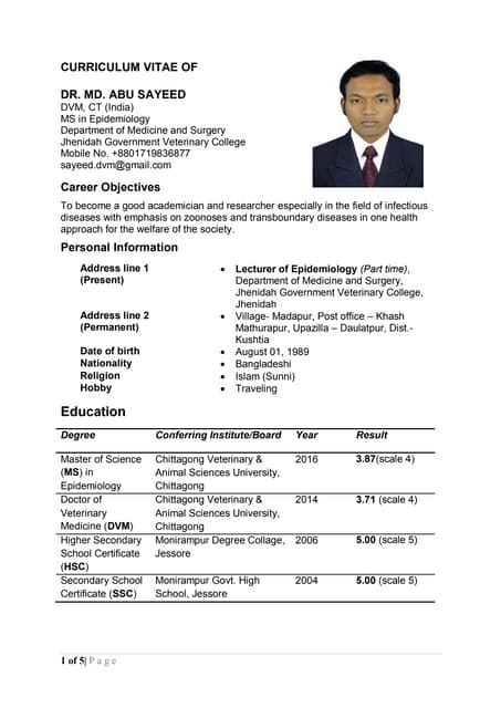 Sayeed cv