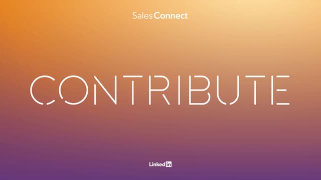 Sales Connect Sales Navigator 