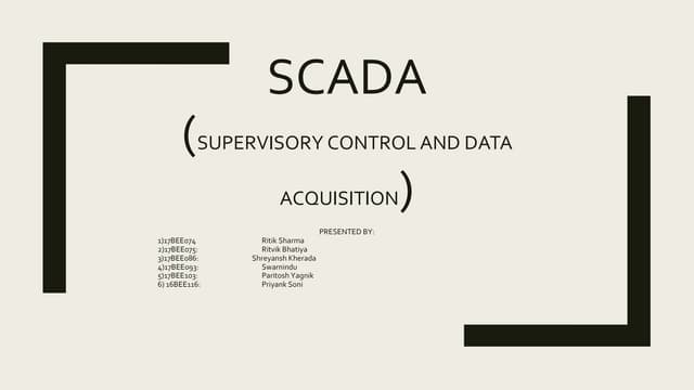 Scada presentation (group 10)