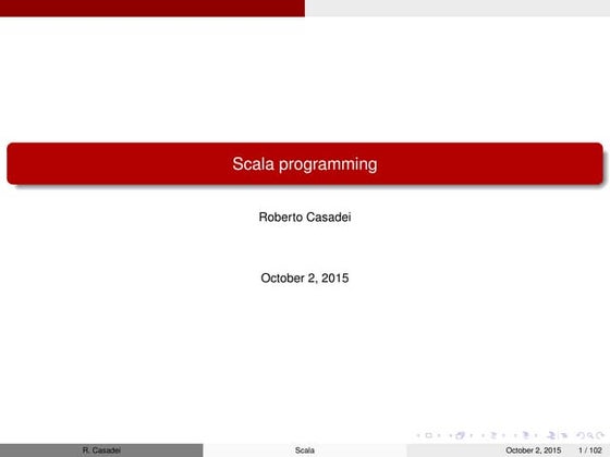 Programming in Scala: Notes