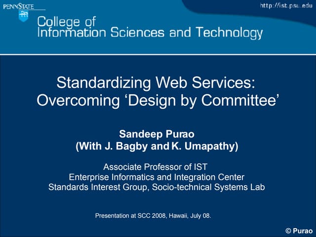 Standardization: Overcoming Design by Committee