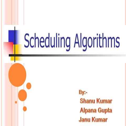 CPU Scheduling algorithms