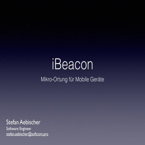 iBeacon Präsentation