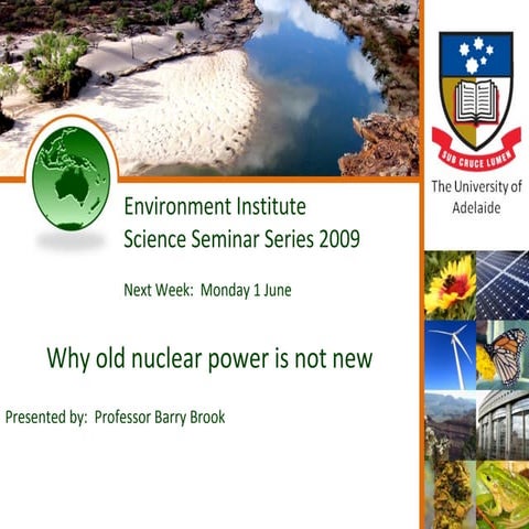 Science Seminar Series 9 Barry Brook