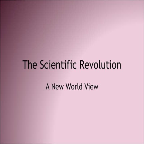 Scientific Revolution