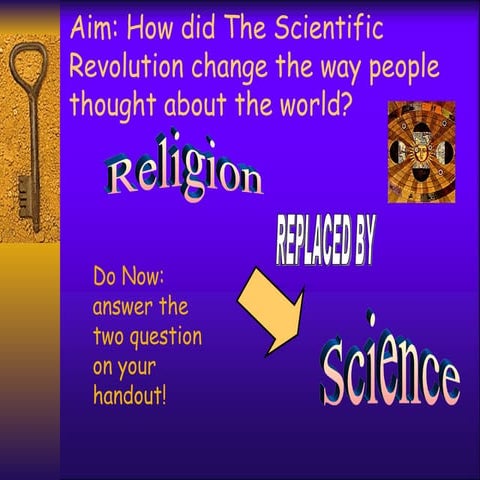 Scientific revolution lesson ppt