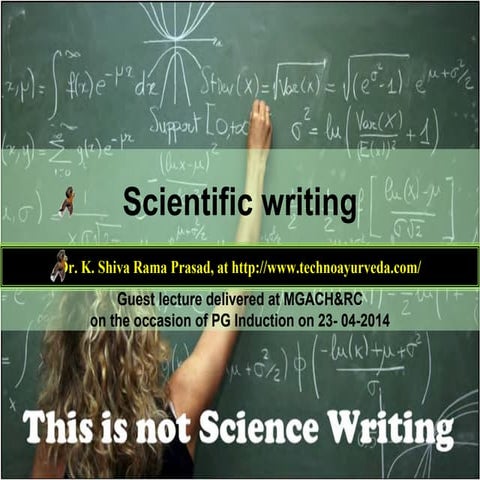 Scientific writing mgach&rc