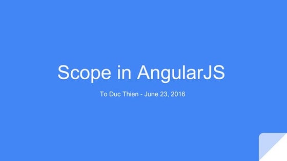 Scope in AngularJs