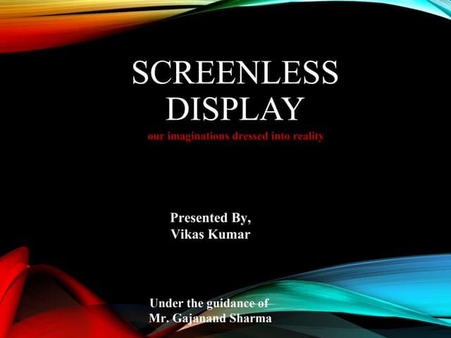 Screenless Display PPT