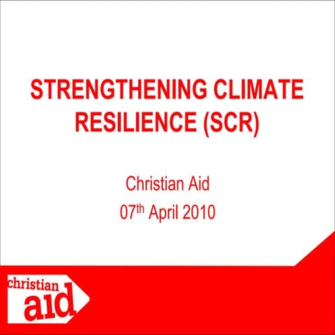 India - Strengthening Climate Resilience - Christian Aid