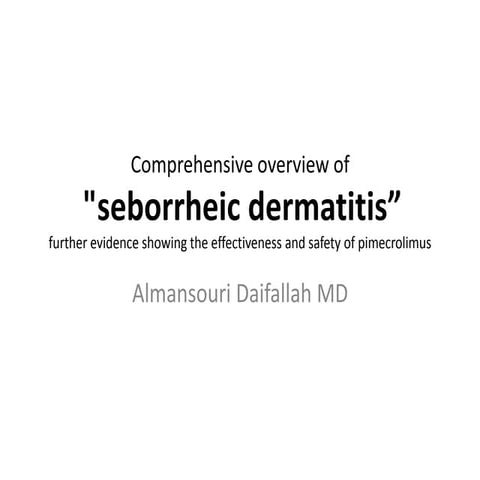 Seborrheic dermatitis
