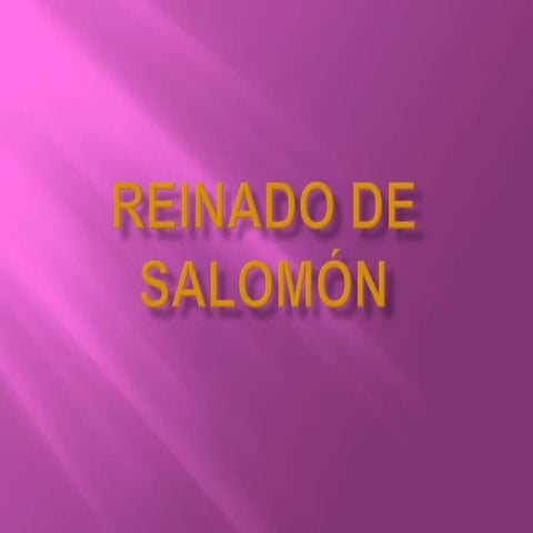 Sec 10 reinado de salomon