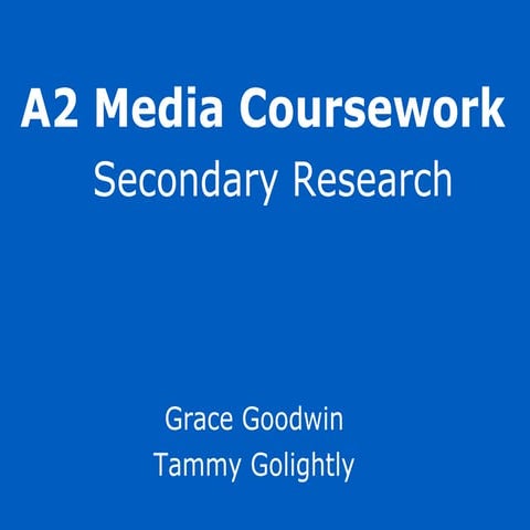 Secondary Research