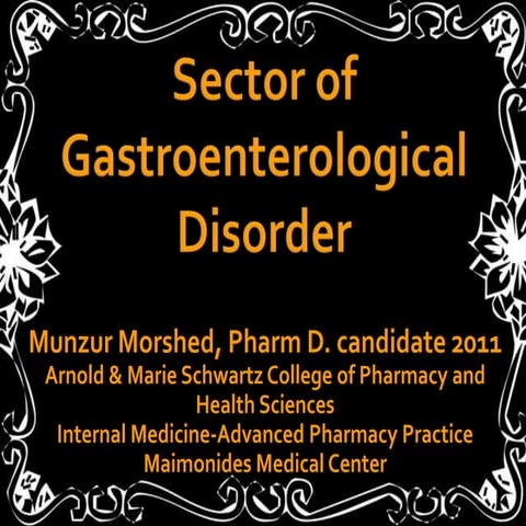 Sector Of Gastroenterological Disorder