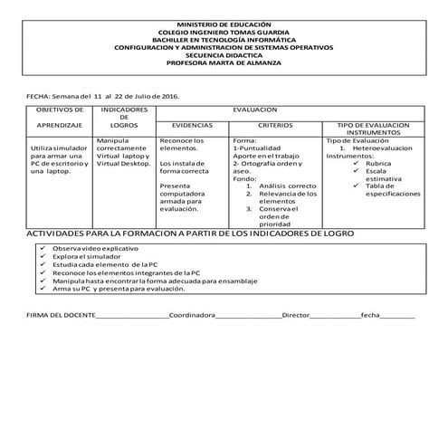 Secuencia  Didáctica nº 2