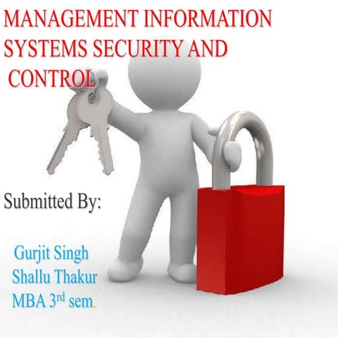 Security and control in mis